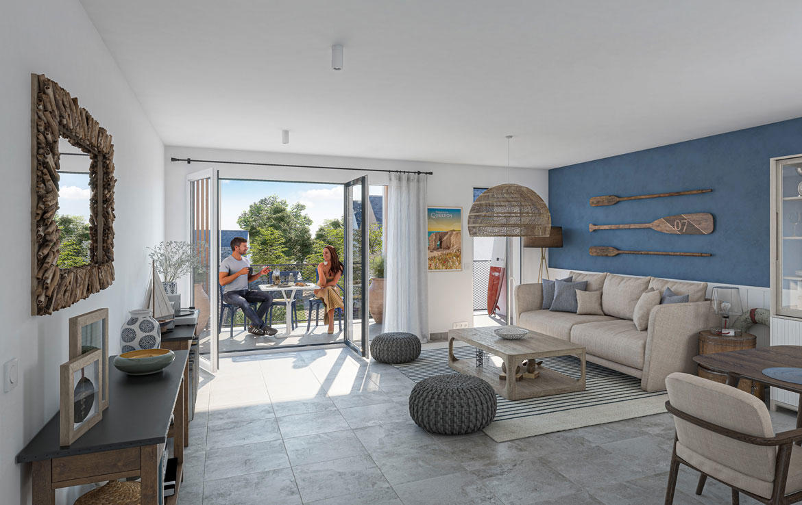 Investir en Nue-propriété dans la Baie de Quiberon, résidence Kermarie